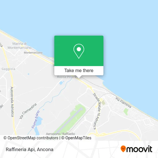 Raffineria Api map