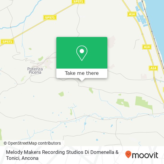 Melody Makers Recording Studios Di Domenella & Tonici map