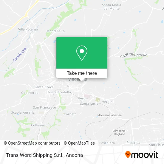Trans Word Shipping S.r.l. map