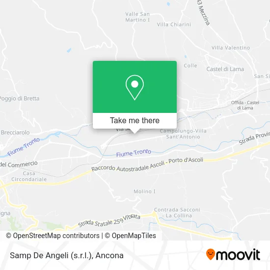 Samp De Angeli (s.r.l.) map