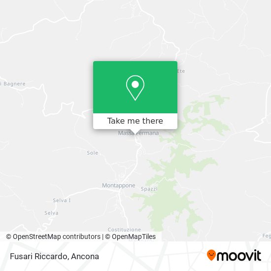 How to get to Fusari Riccardo in Massa Fermana by Bus?