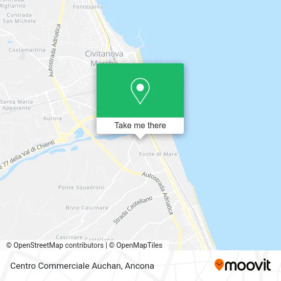 Centro Commerciale Auchan map