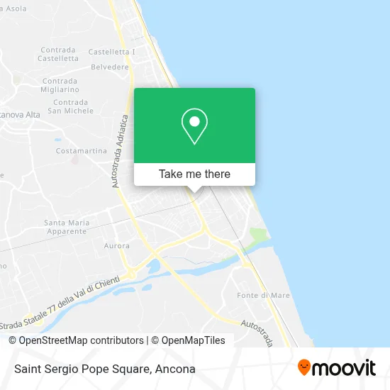 Saint Sergio Pope Square map