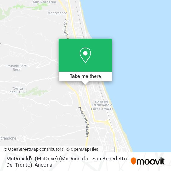 McDonald's (McDrive) (McDonald's - San Benedetto Del Tronto) map