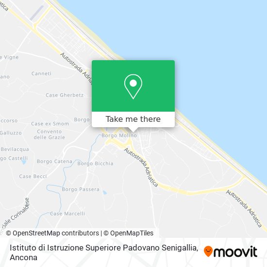 Istituto di Istruzione Superiore Padovano Senigallia map