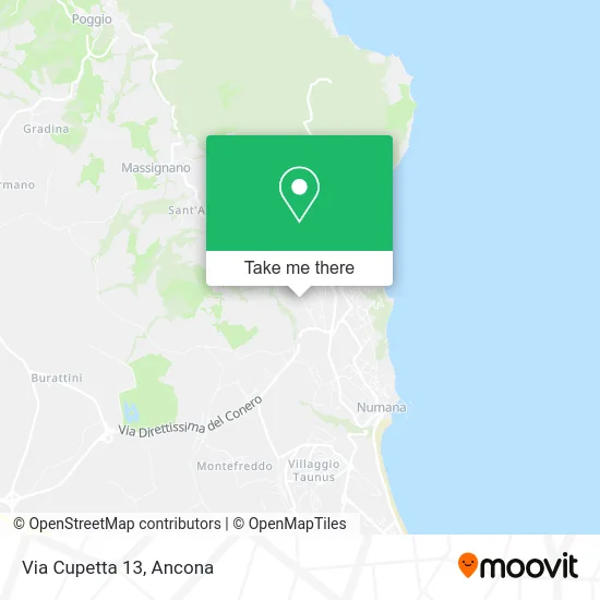 Via Cupetta 13 map
