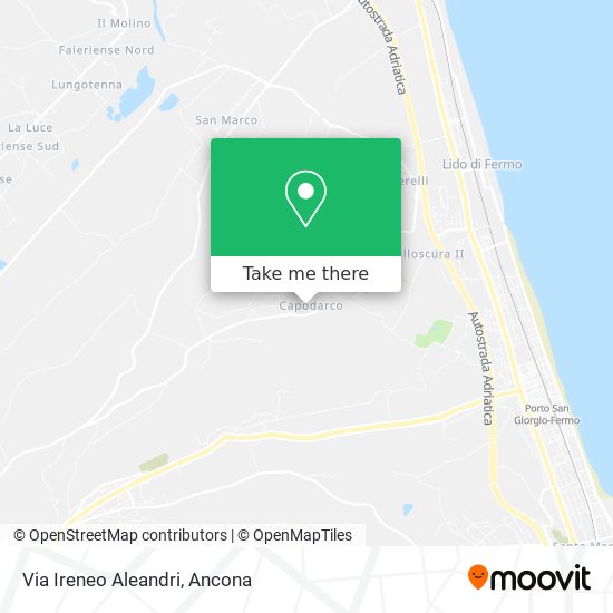 Via Ireneo Aleandri map
