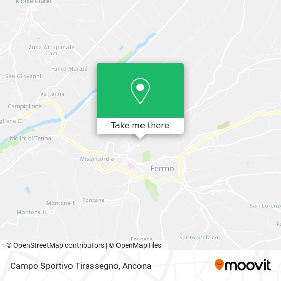 Campo Sportivo Tirassegno map