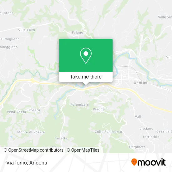 Via Ionio map