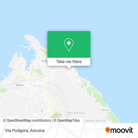 Via Podgora map