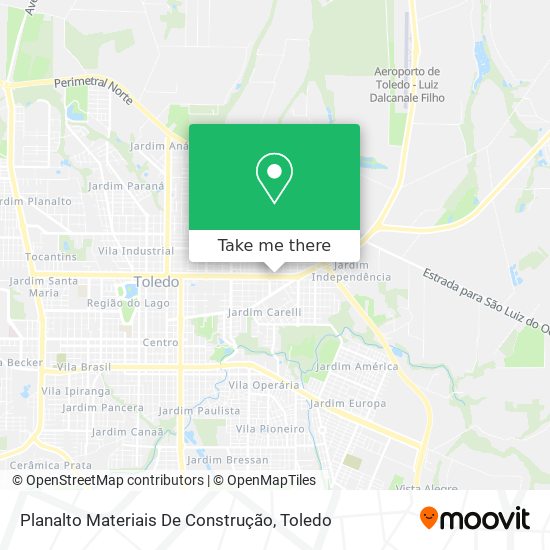 Planalto Materiais De Construção map
