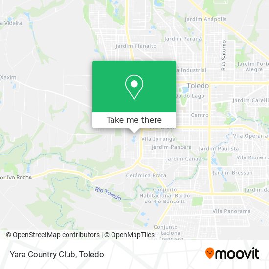 Yara Country Club map