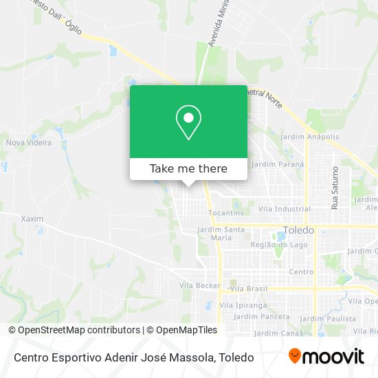 Mapa Centro Esportivo Adenir José Massola