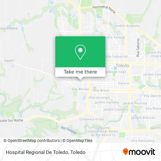 Hospital Regional De Toledo map