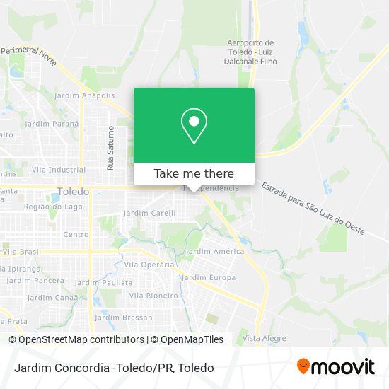 Mapa Jardim Concordia -Toledo/PR