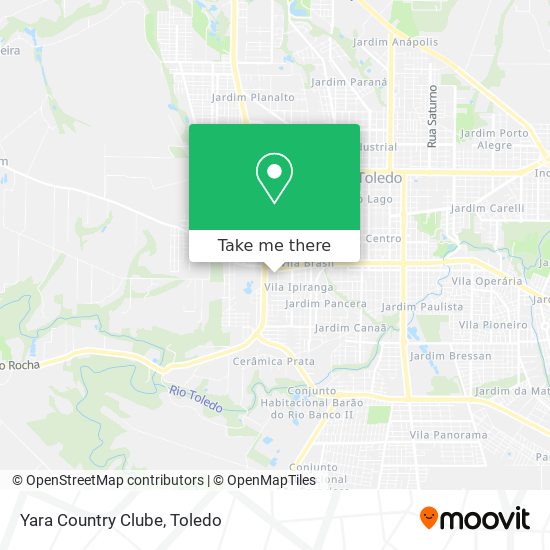 Yara Country Clube map