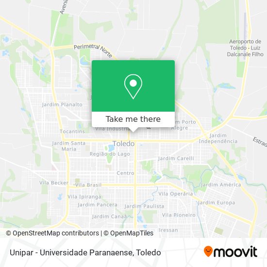 Mapa Unipar - Universidade Paranaense