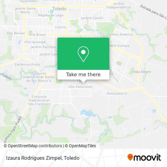 Izaura Rodrigues Zimpel map