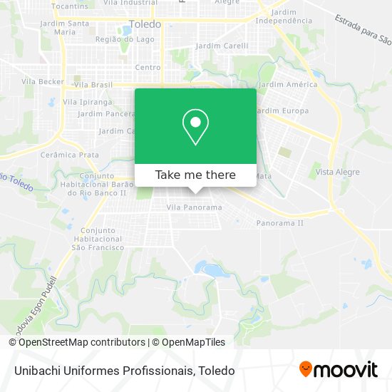 Unibachi Uniformes Profissionais map