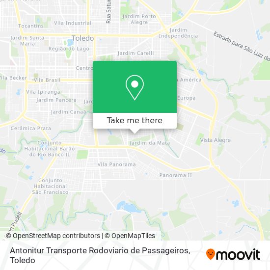 Antonitur Transporte Rodoviario de Passageiros map