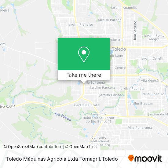 Toledo Máquinas Agrícola Ltda-Tomagril map