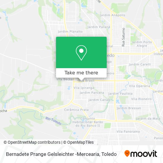 Mapa Bernadete Prange Gelsleichter -Mercearia