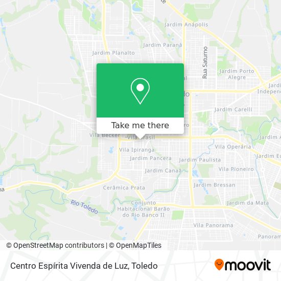 Centro Espírita Vivenda de Luz map