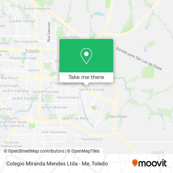 Mapa Colegio Miranda Mendes Ltda - Me