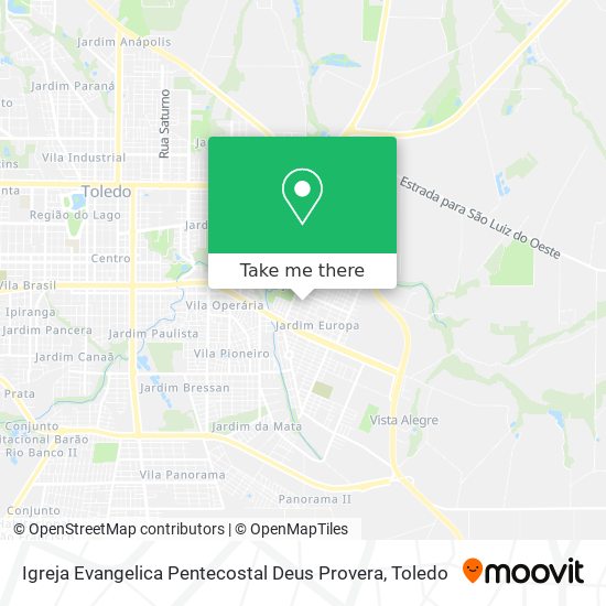 Igreja Evangelica Pentecostal Deus Provera map