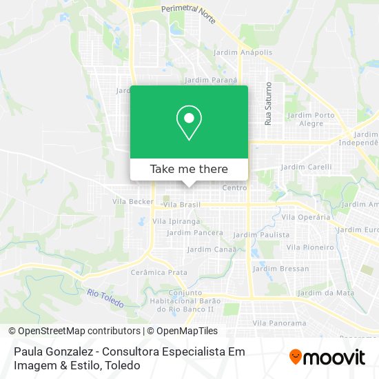 Mapa Paula Gonzalez - Consultora Especialista Em Imagem & Estilo