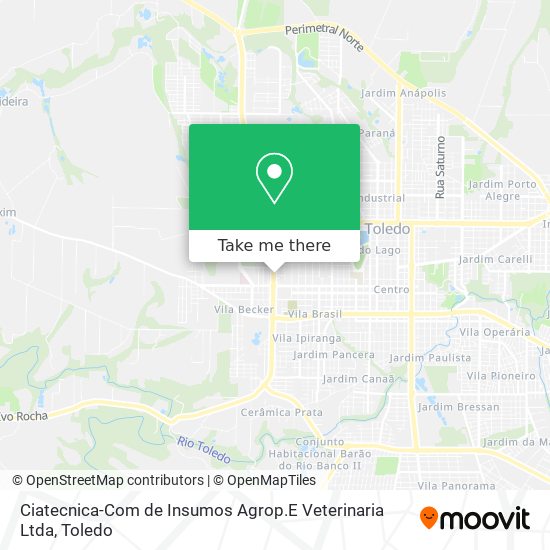 Ciatecnica-Com de Insumos Agrop.E Veterinaria Ltda map