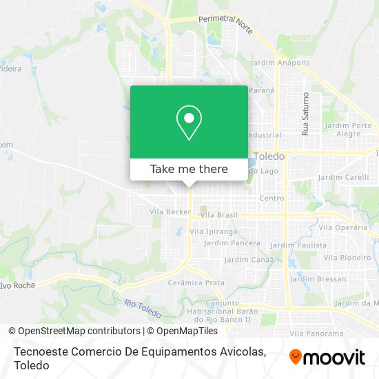 Tecnoeste Comercio De Equipamentos Avicolas map