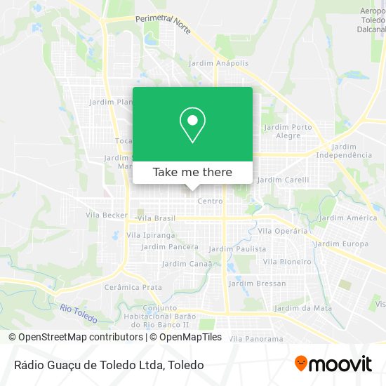 Rádio Guaçu de Toledo Ltda map