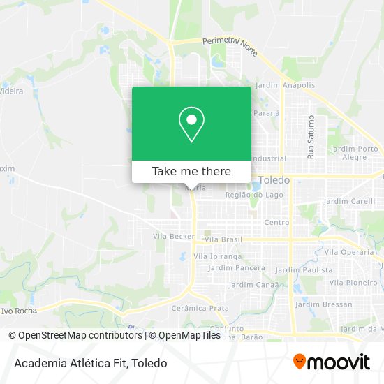 Mapa Academia Atlética Fit