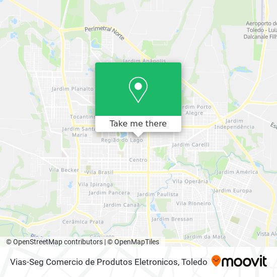 Vias-Seg Comercio de Produtos Eletronicos map