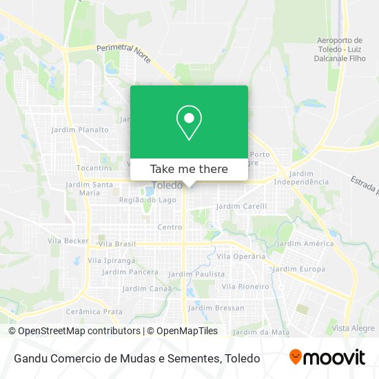 Gandu Comercio de Mudas e Sementes map