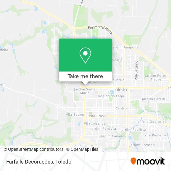 Farfalle Decorações map