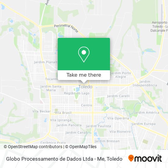 Mapa Globo Processamento de Dados Ltda - Me