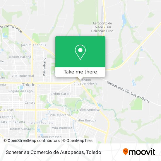 Scherer sa Comercio de Autopecas map