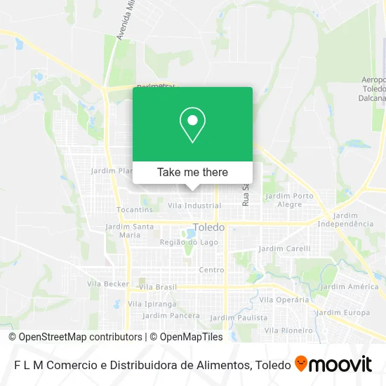 F L M Comercio e Distribuidora de Alimentos map
