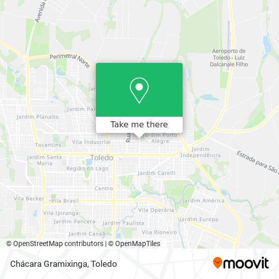 Chácara Gramixinga map