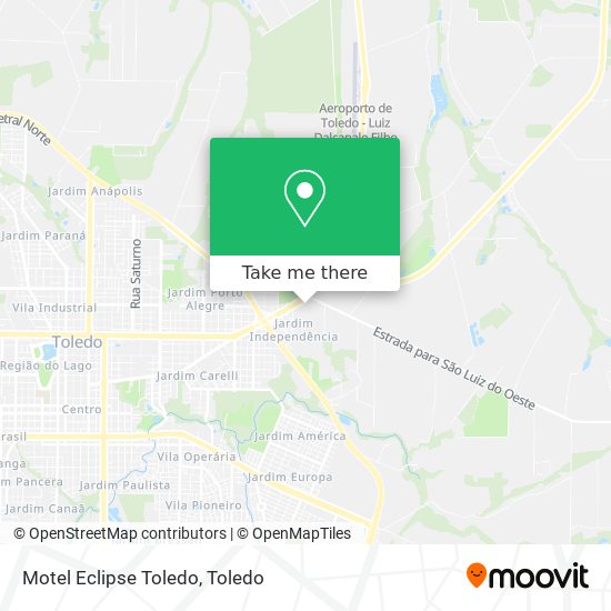 Motel Eclipse Toledo map