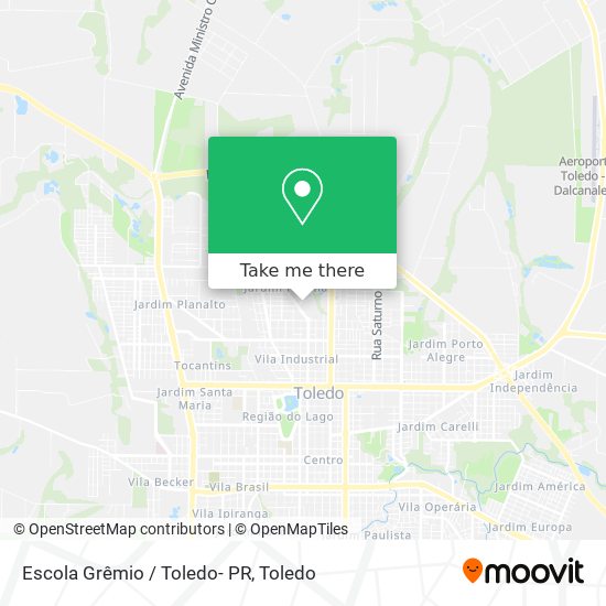 Mapa Escola Grêmio / Toledo- PR