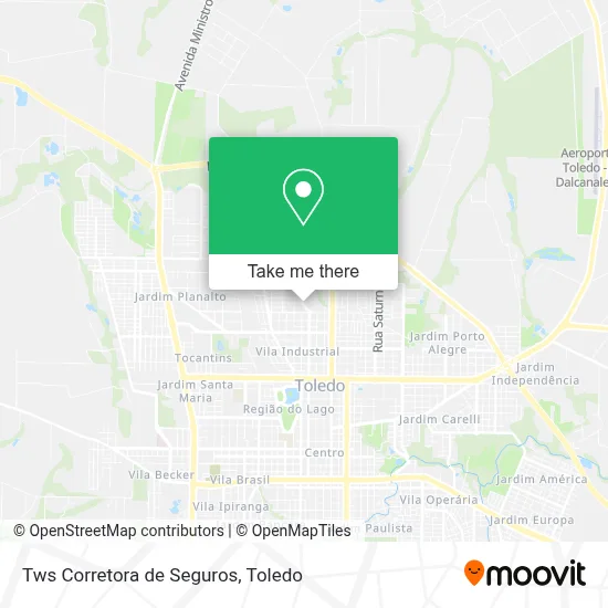 Tws Corretora de Seguros map