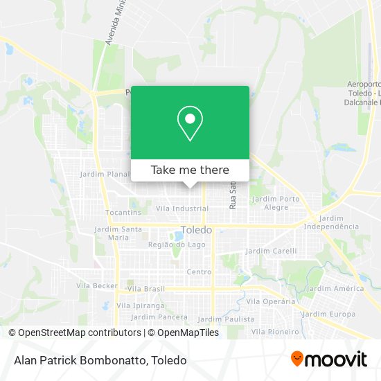 Alan Patrick Bombonatto map
