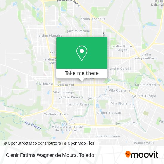 Clenir Fatima Wagner de Moura map