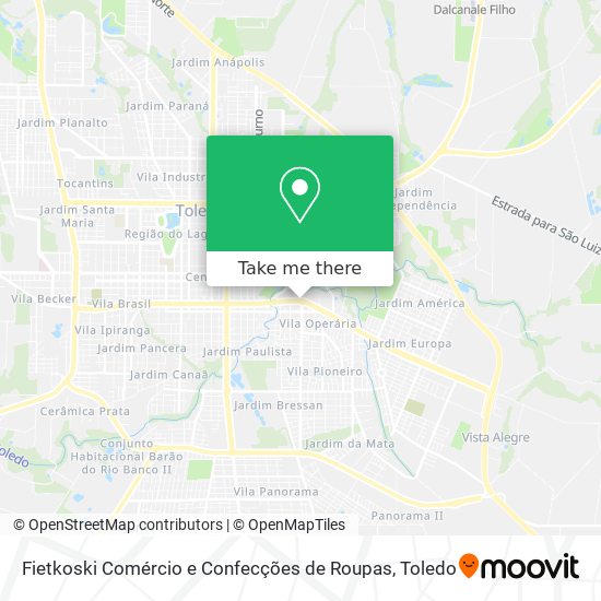 Fietkoski Comércio e Confecções de Roupas map