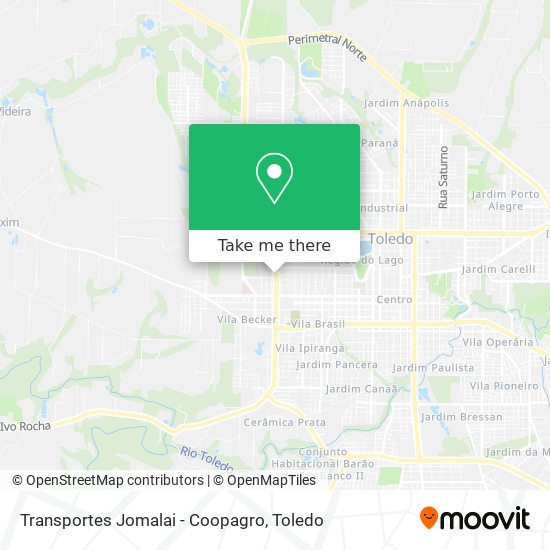 Transportes Jomalai - Coopagro map