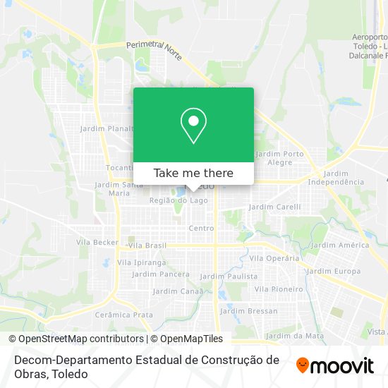 Mapa Decom-Departamento Estadual de Construção de Obras