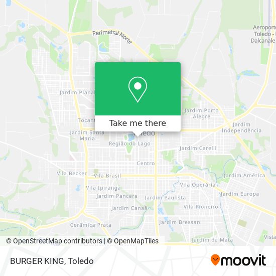 BURGER KING map